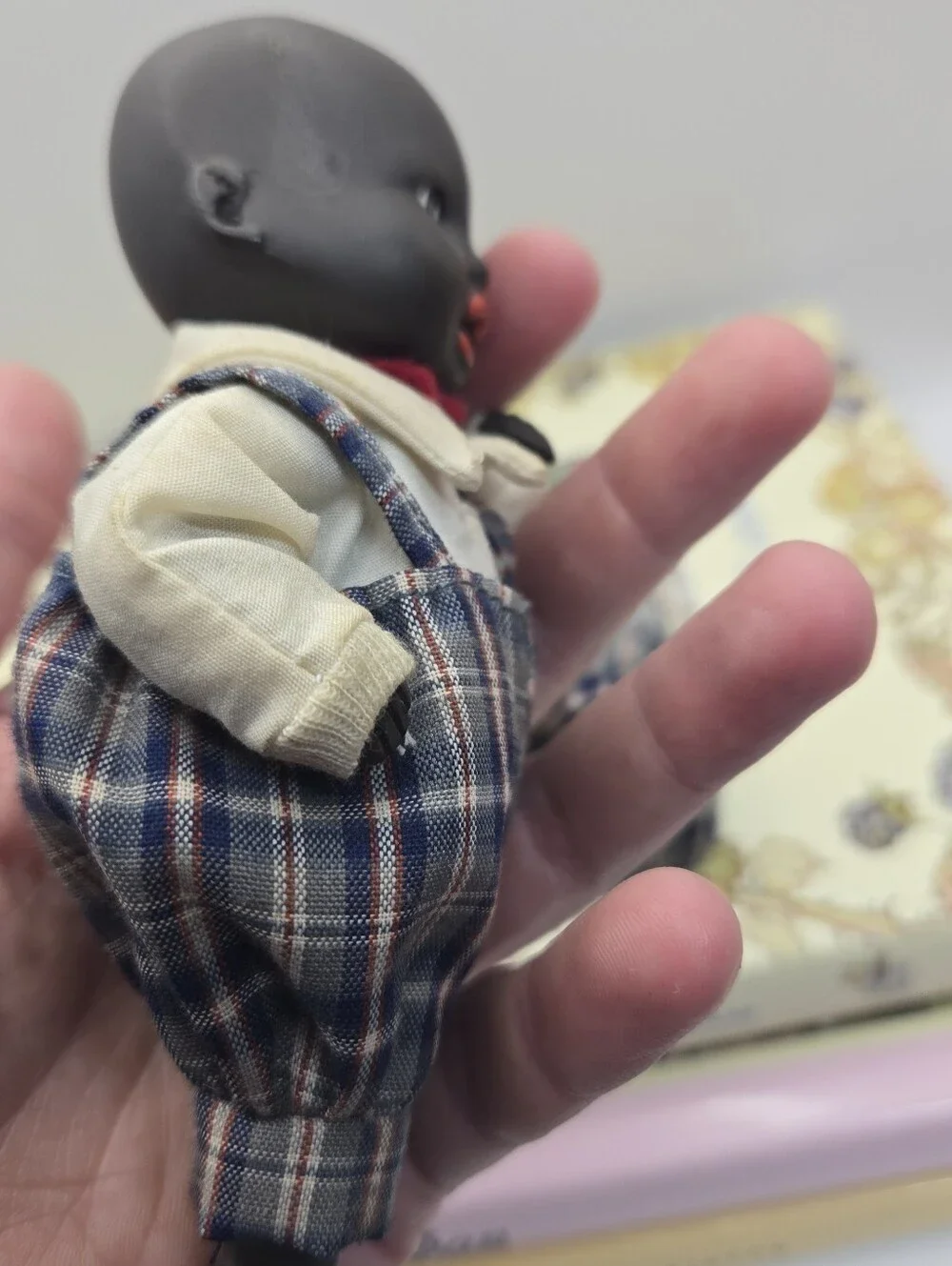 Vintage Bisque Baby Doll Jointed Porcelain Mini Americana Collectible